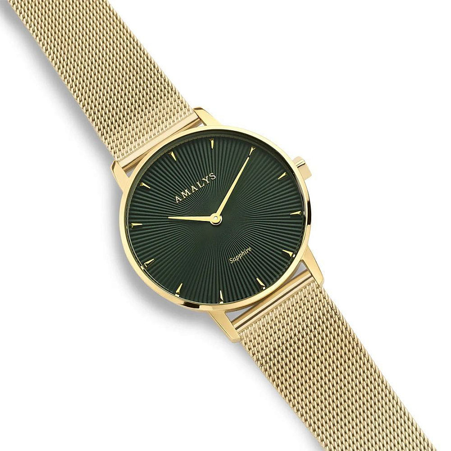Часы Amalys Baker AMW-173 — зеленый, сталь металл