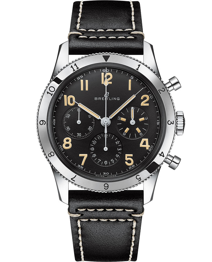 Часы Breitling AVI REF. 765 1953 Re-Edition AB0920131B1X1 — мужские, черный