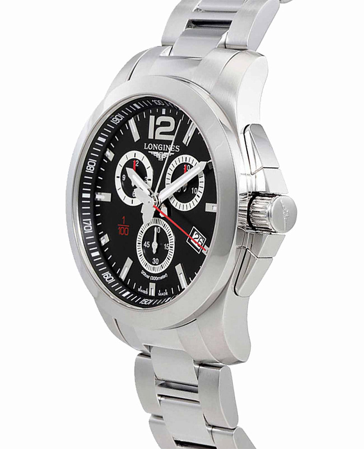 Часы Longines HydroConquest L3.800.4.56.6 — металл сталь керамика, Швейцария