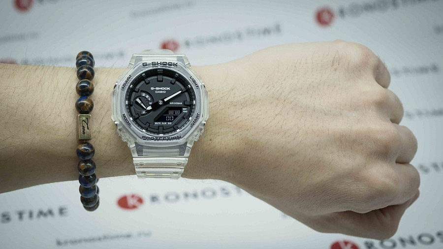 Часы Casio G-Shock GA-2100SKE-7ADR (GA-2100SKE-7A) — мужские, прозрачный