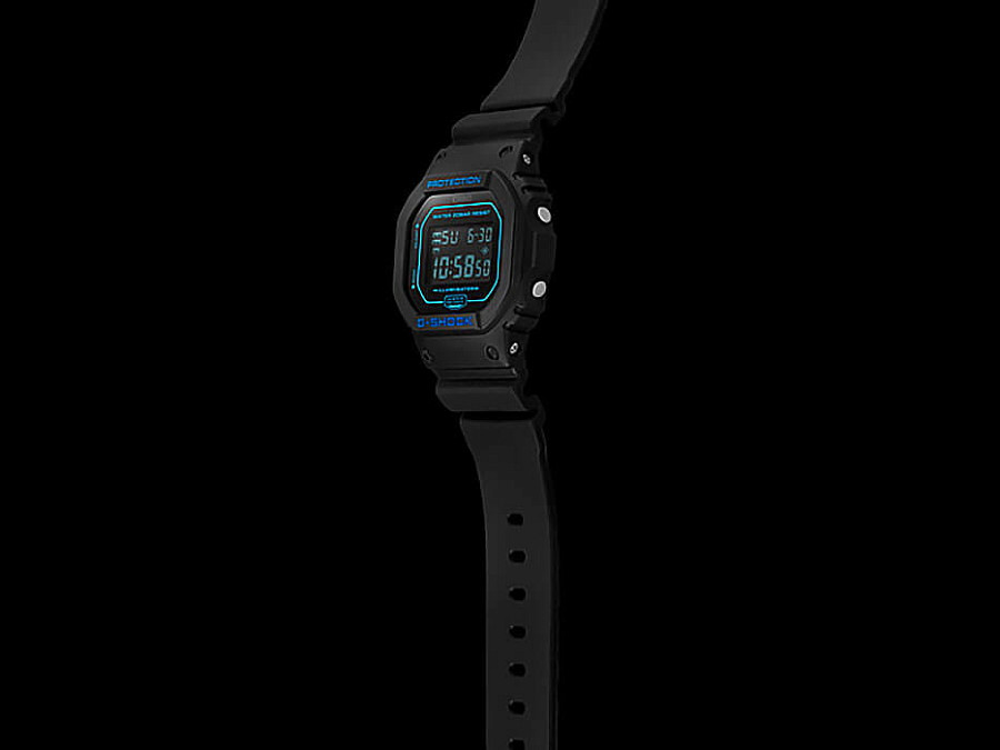 Часы Casio G-Shock DW-5600BBM-1 — электронные, Япония, мужские