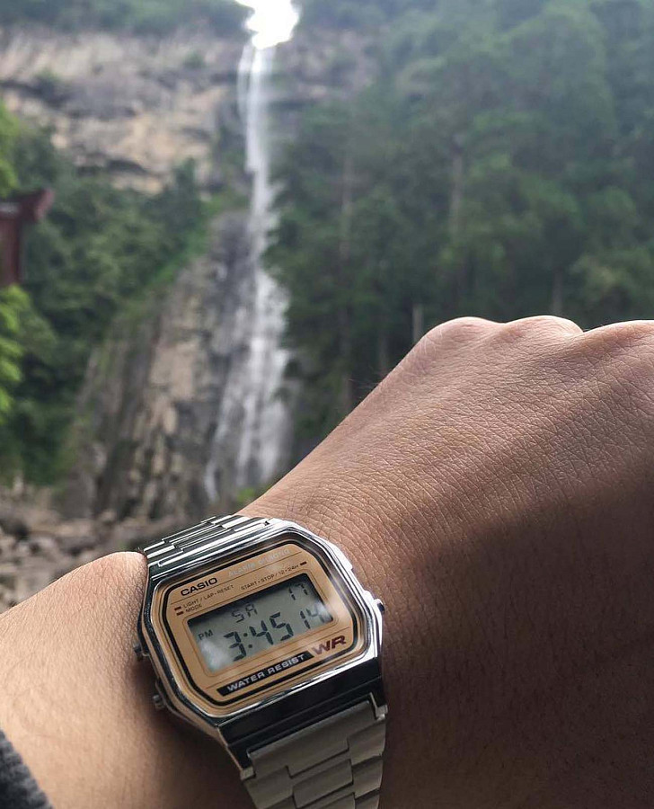 Часы Casio A-158WEA-9 — мужские, нержавеющая сталь