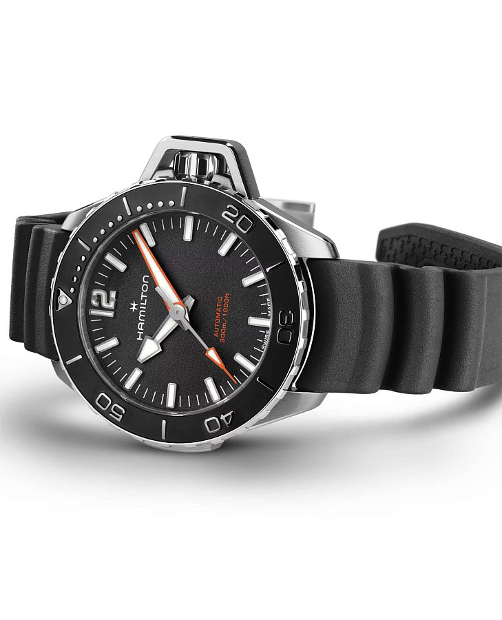 Часы Hamilton Khaki Navy Frogman Auto H77455330 — механические, Швейцария, мужские