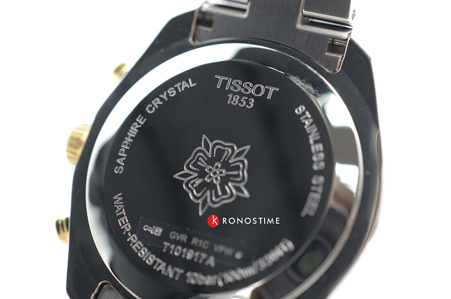 Часы Tissot PR 100 Sport Chic Chronograph T101.917.22.031.00 — кварцевые, Швейцария, женские