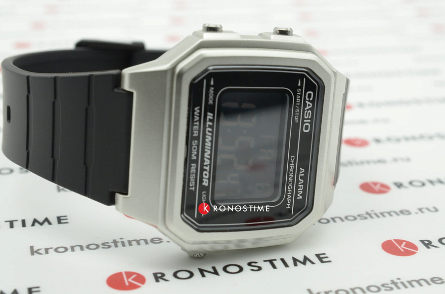 Часы Casio Standard Digital W-217HM-7BVEF (W-217HM-7B) — черный, пластик