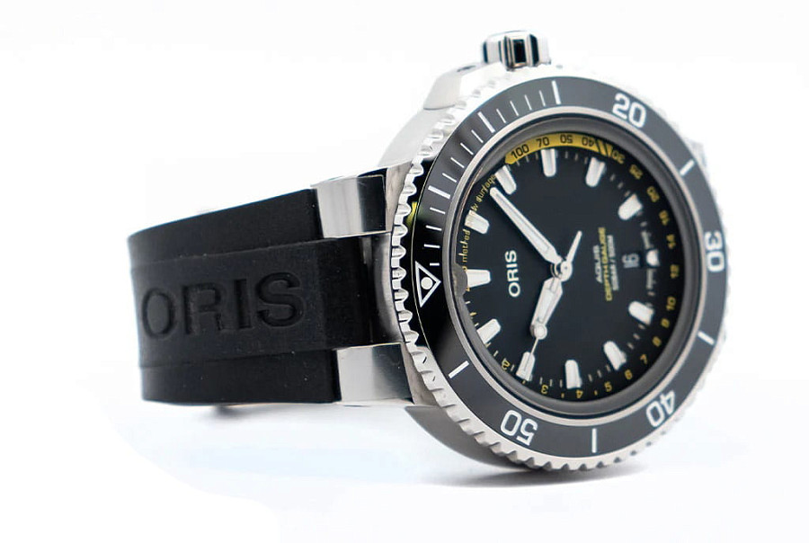 Часы Oris Aquis Depth Gauge 01 733 7755 4154-Set RS — металл сталь, Швейцария
