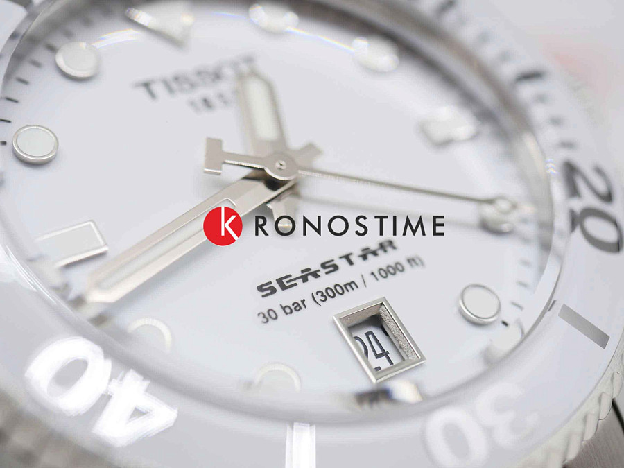 Часы Tissot Seastar 1000 T120.210.11.011.00 — кварцевые, Швейцария, женские