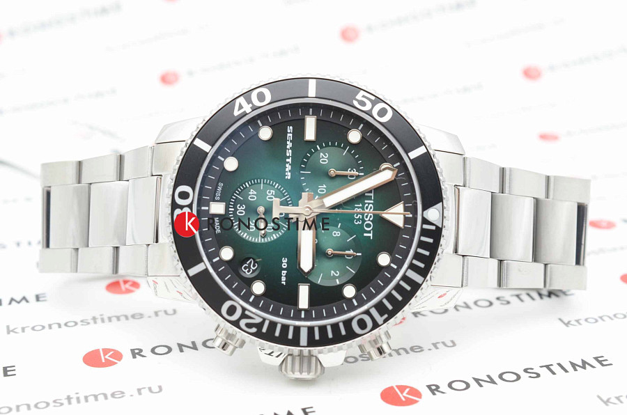Часы Tissot Seastar 1000 Quartz Chronograph T120.417.11.091.01 — артикул T1204171109101, мужские
