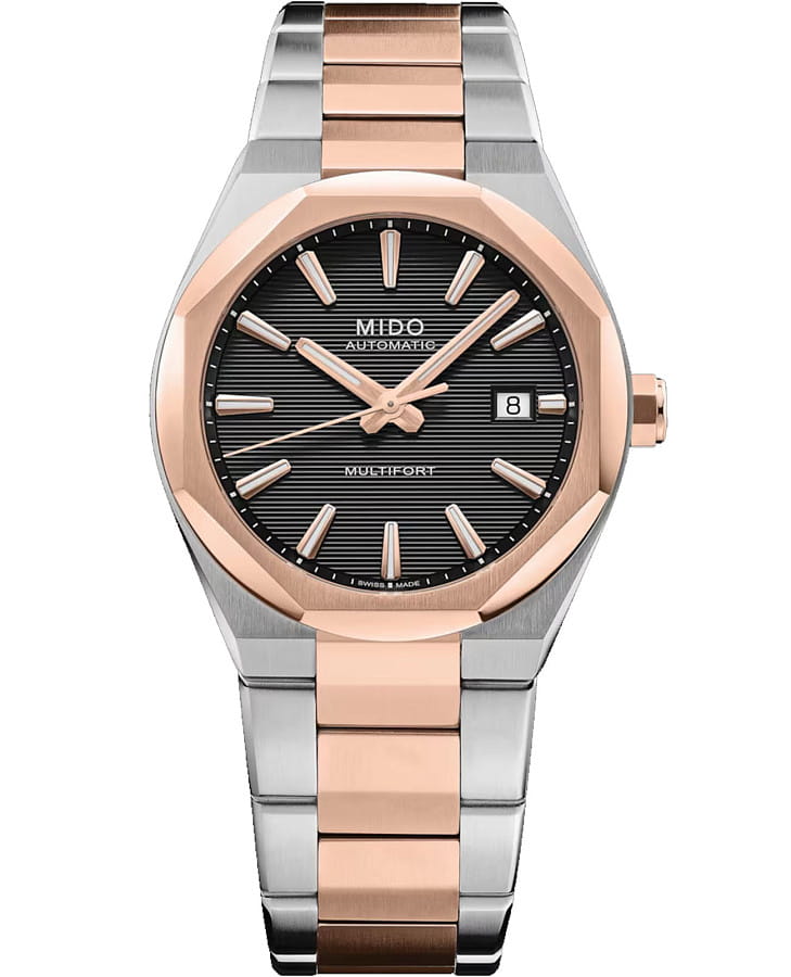 Часы Mido Multifort 8 One Crown M055.507.22.051.00 — мужские, черный