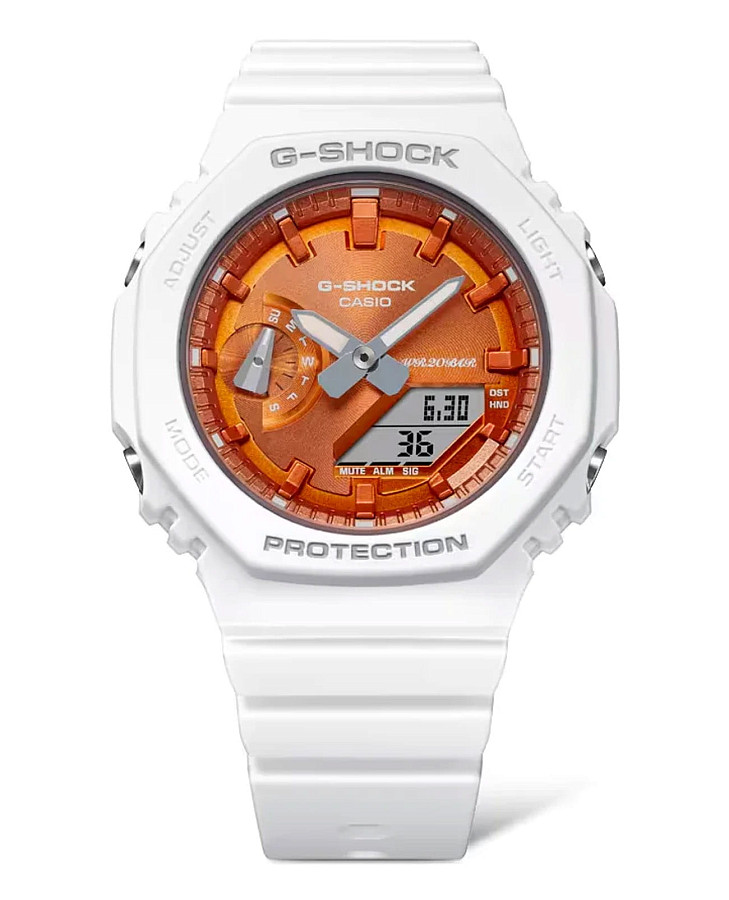 Часы Casio G-Shock GMA-S2100WS-7ADR (GMA-S2100WS-7A) — женские, полимер