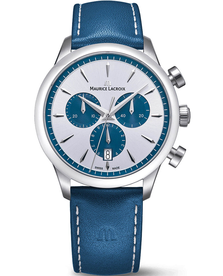 Часы Maurice Lacroix 1975 Quartz Chronograph 40mm 751038-SS001-131-4 — мужские, серебристый