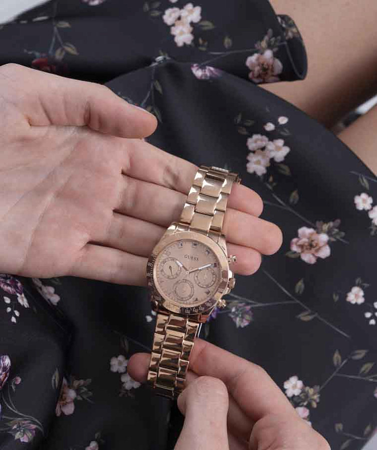 Часы Guess Ladies Jewelry GW0314L3 — шампань, металл сталь