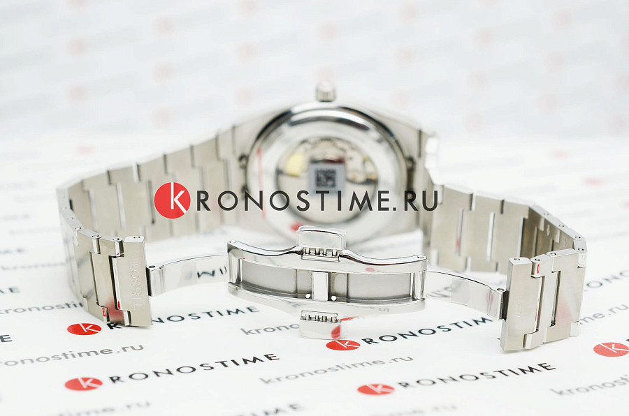Часы Tissot PRX Powermatic 80 18K Gold Bezel T931.407.41.041.00 — мужские, серебристый