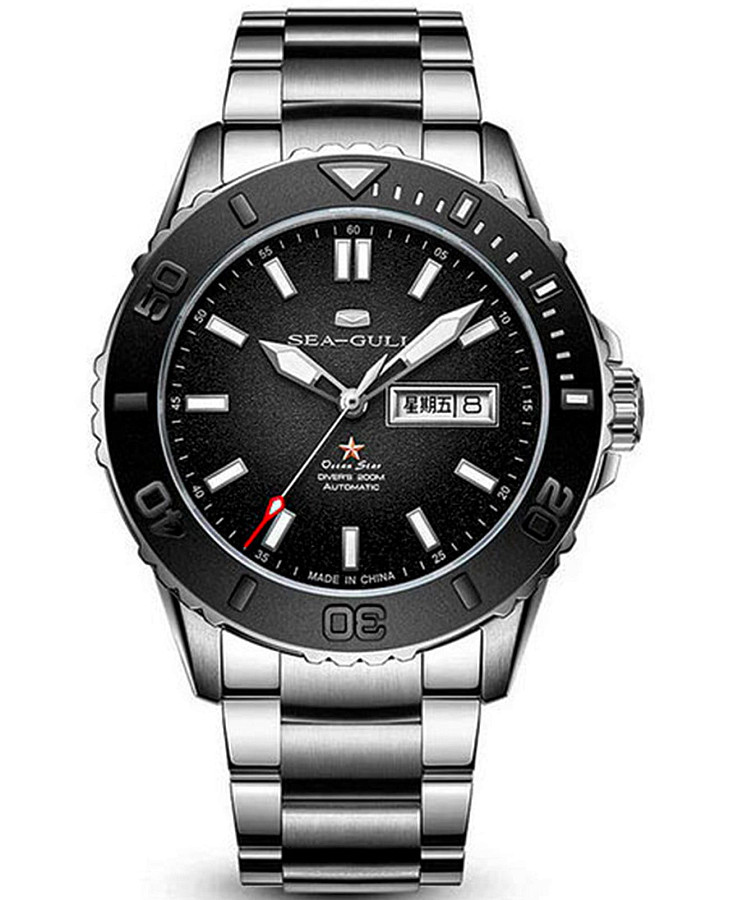 Часы Seagull Ocean Star 816.22.1047 — мужские, черный
