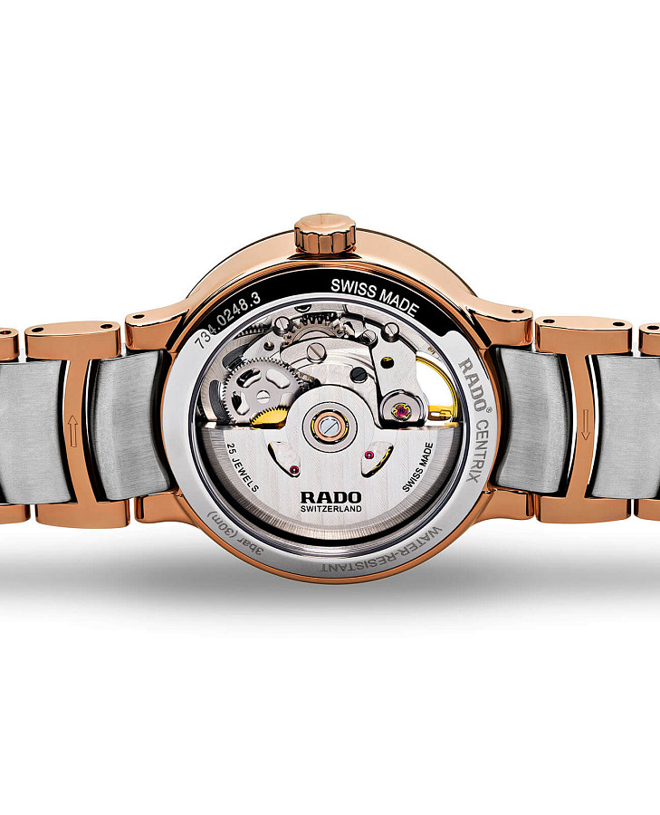 Часы Rado Centrix Automatic Open Heart R30248012 — сталь c pvd покрытием, женские