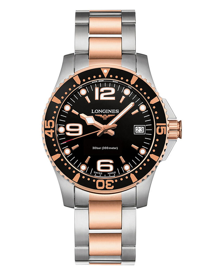 Часы Longines Hydroconquest L3.340.3.58.7 — женские, черный