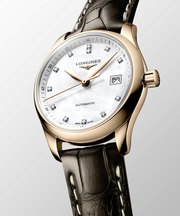 Часы Longines Master L2.257.8.87.3 — кожаный, женские