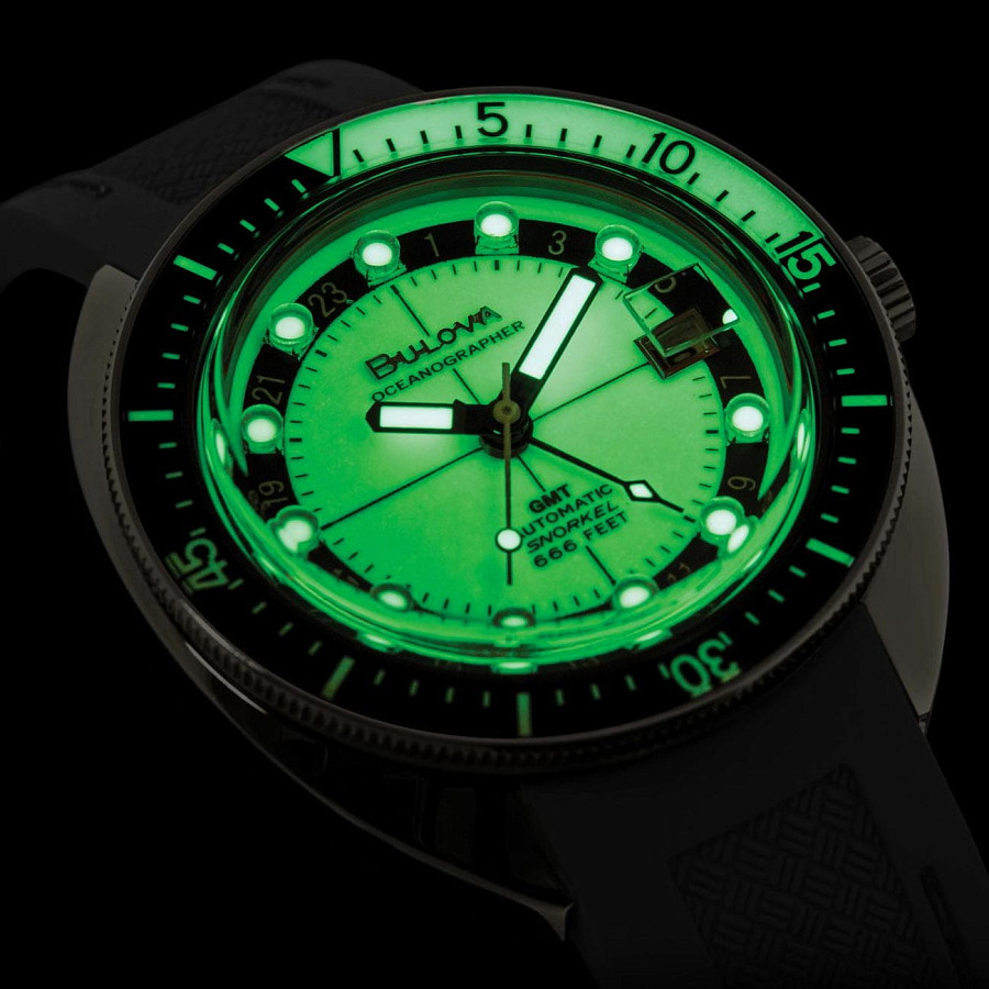 Часы Bulova Oceanographer 98B407 — каучук, мужские