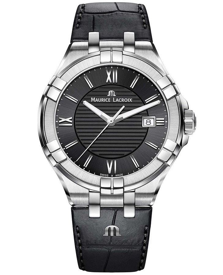 Часы Maurice Lacroix Aikon Date AI1008-SS001-330-1 — мужские, черный