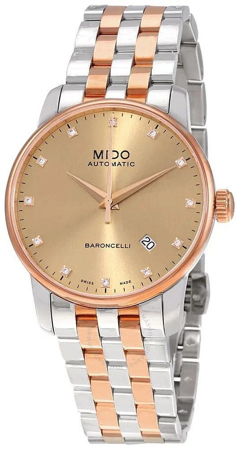 Часы Mido Baroncelli M8600.9.67.1 — механические, сталь металл