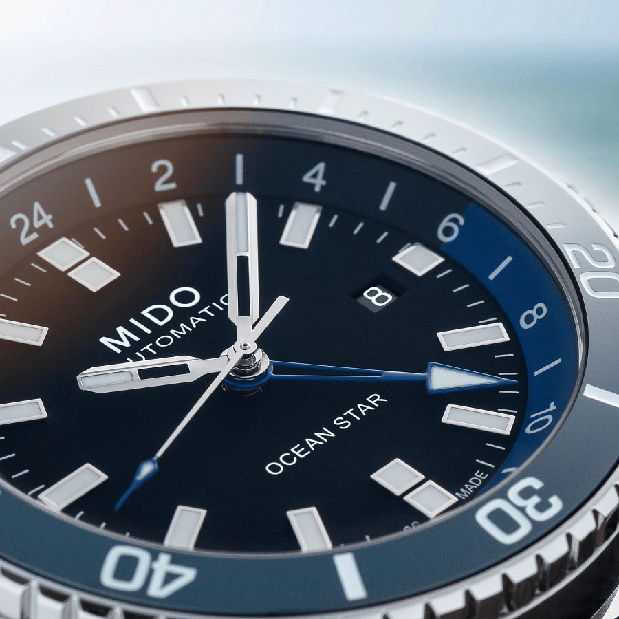 Часы Mido Ocean Star GMT M026.629.17.051.00 — мужские, тканевый