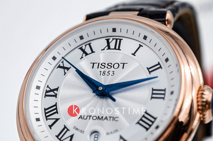 Часы Tissot Bellissima Automatic T126.207.36.013.00 — женские, кожа + текстиль