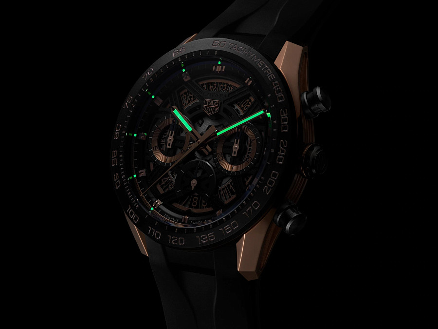Часы TAG Heuer Carrera Chronograph Extreme Sport CBU2050.FT6273 — механические, золото титан