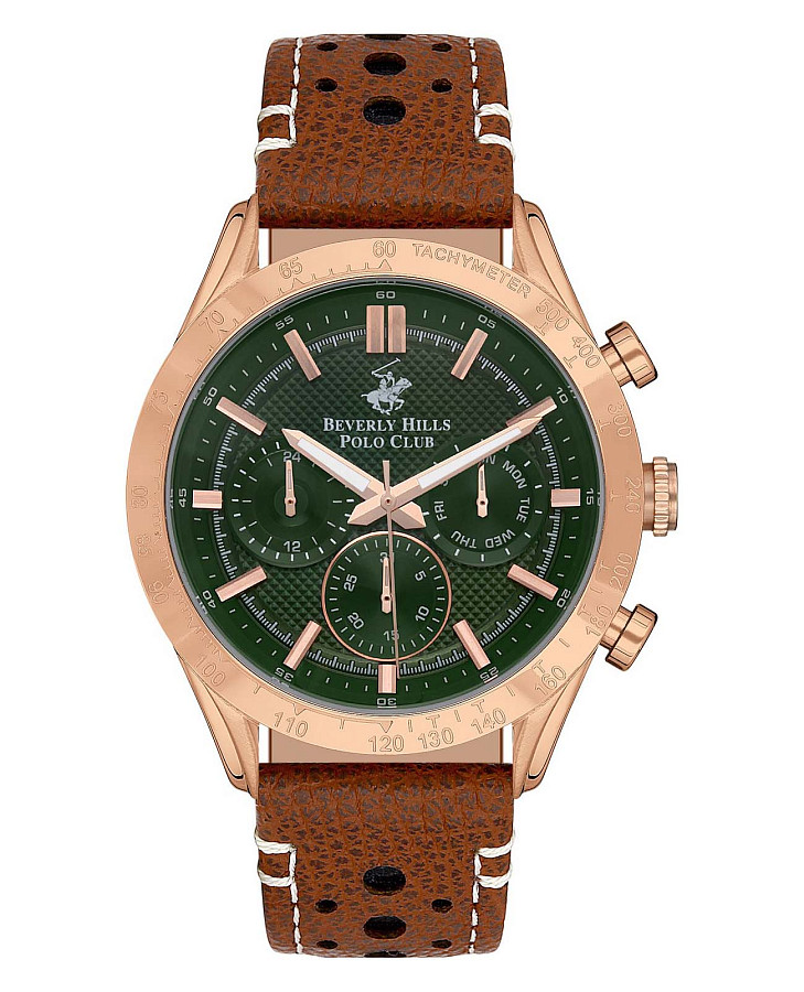 Часы Beverly Hills Polo Club BP3317X.472 — мужские, зеленый