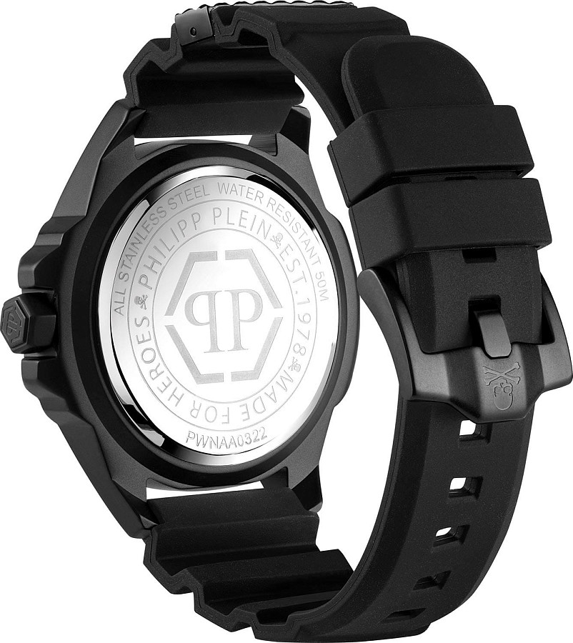 Часы Philipp Plein The Skull PWNAA0322 — черный, металл сталь