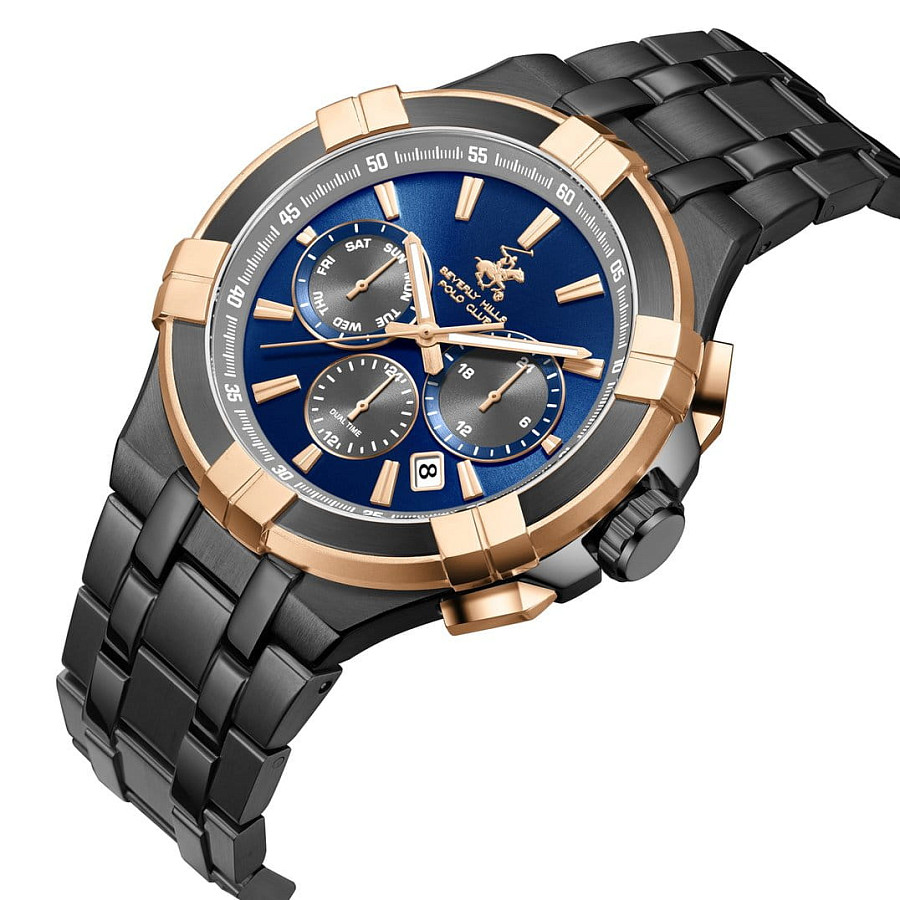 Часы Beverly Hills Polo Club BP3802X.090 — нержавеющая сталь с ip-покрытием, мужские