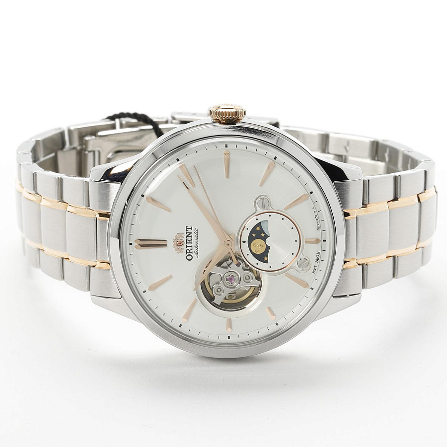 Часы Orient Sun & Moon RA-AS0101S (RN-AS0101S) — мужские, двухцветный