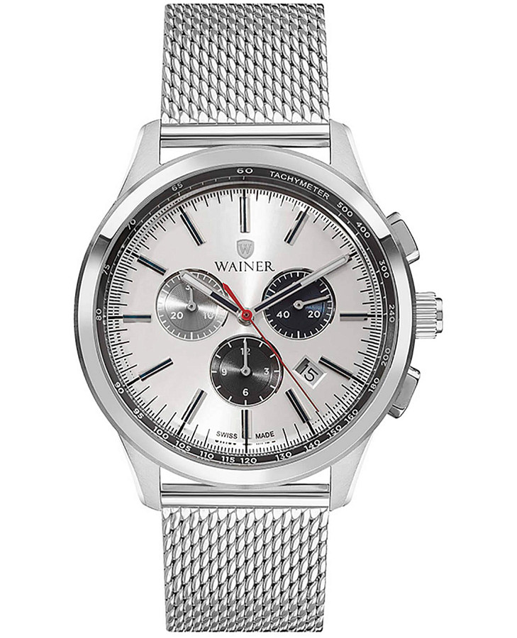 Часы Wainer Classic WA.12340-D — мужские, серебристый