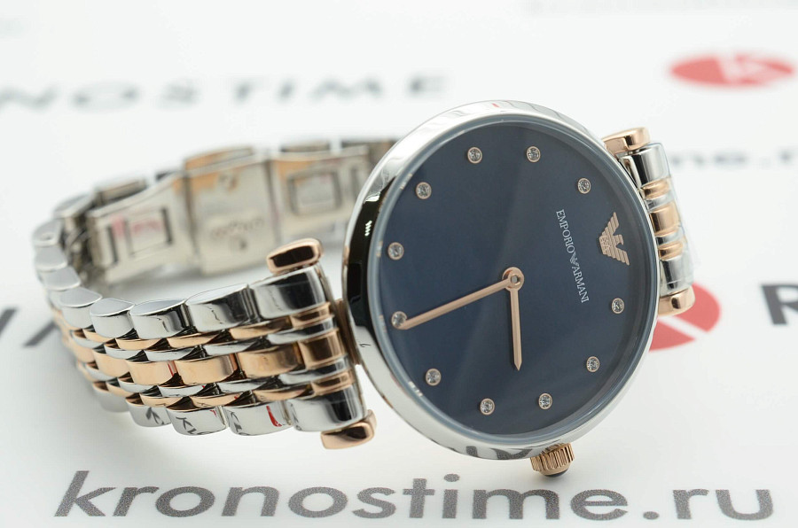 Часы Emporio Armani Gianni-T-Bar AR11092 — кварцевые, металл сталь