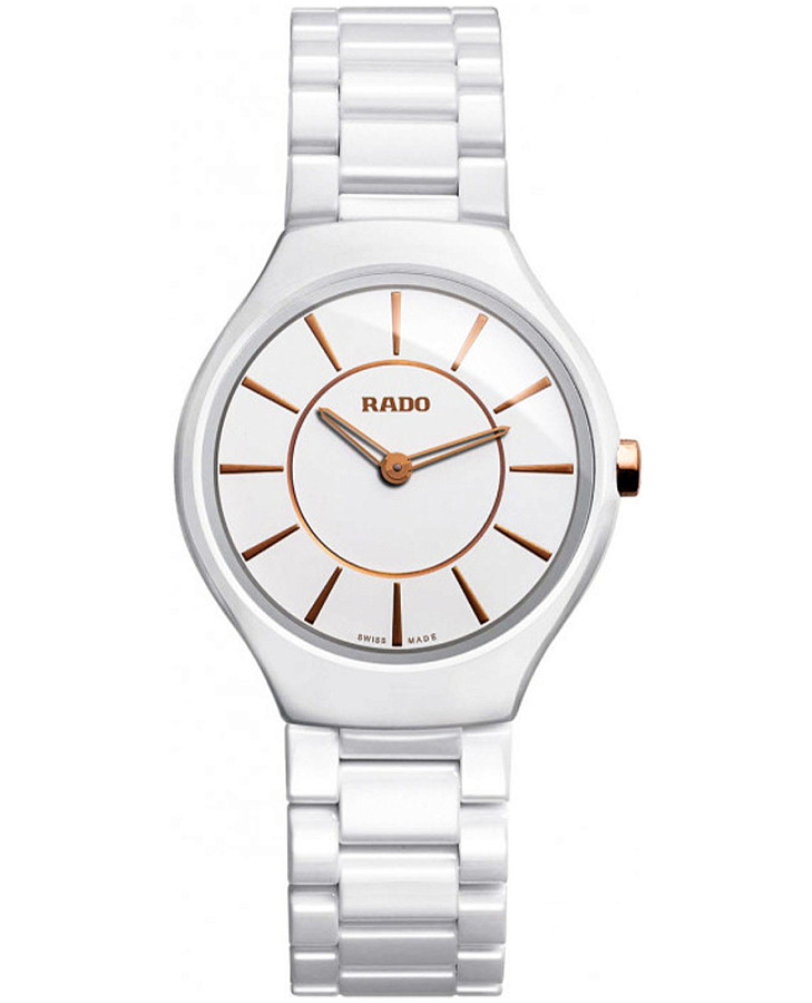 Часы Rado True Thinline R27958102 — женские, белый
