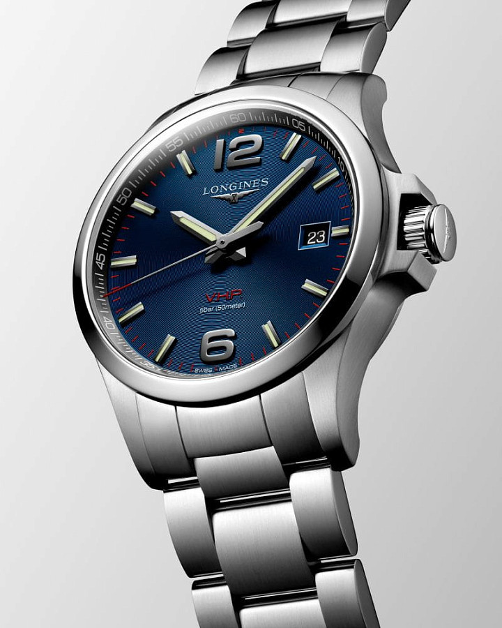 Часы Longines Conquest V.H.P. L3.726.4.96.6 — сталь, Швейцария