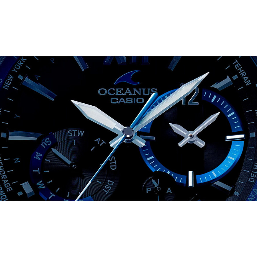 Часы Casio Oceanus OCW-S3400-1A — черный, титан