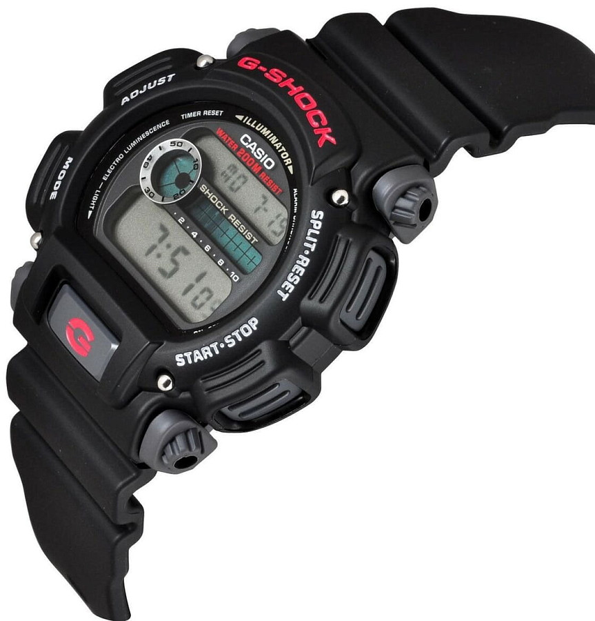 Часы Casio G-Shock DW-9052-1VDR (DW-9052-1V) — пластик, Япония