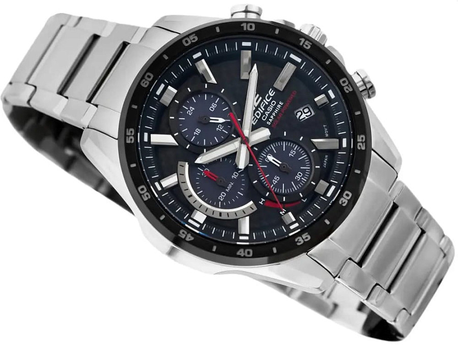 Часы Casio Edifice EFS-S540DB-1A — мужские, нержавеющая сталь