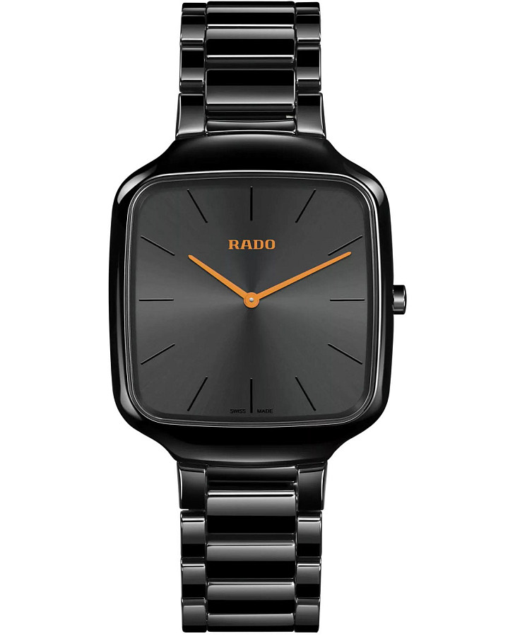 Часы Rado True Square Thinline x Les Couleurs Le Corbusier R27054162 — мужские, черный