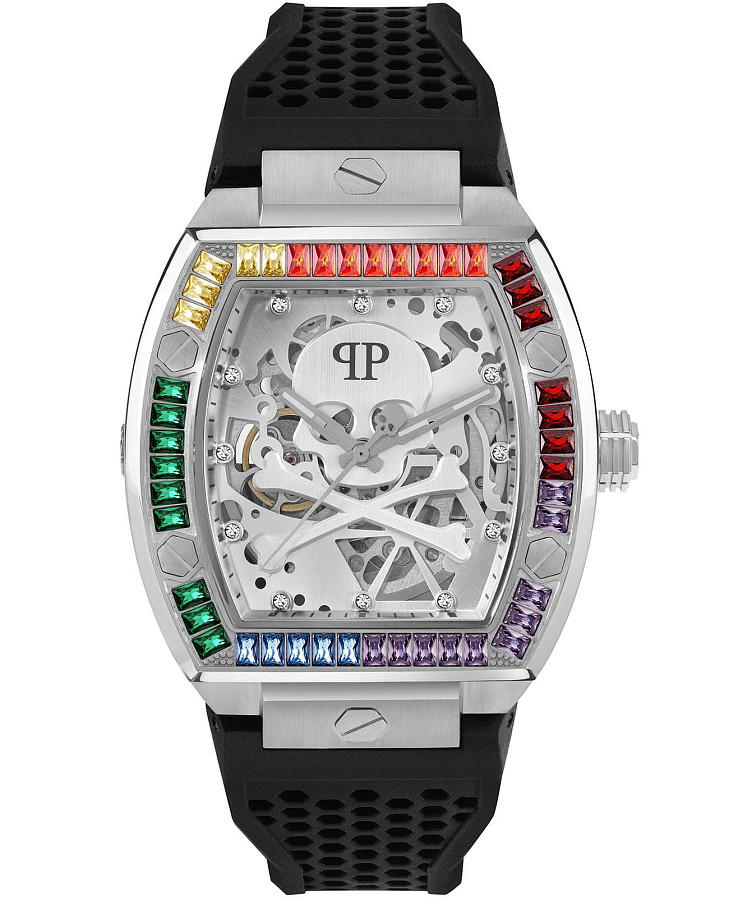 Часы Philipp Plein The Skeleton PWBAA1423 — мужские, серебристый