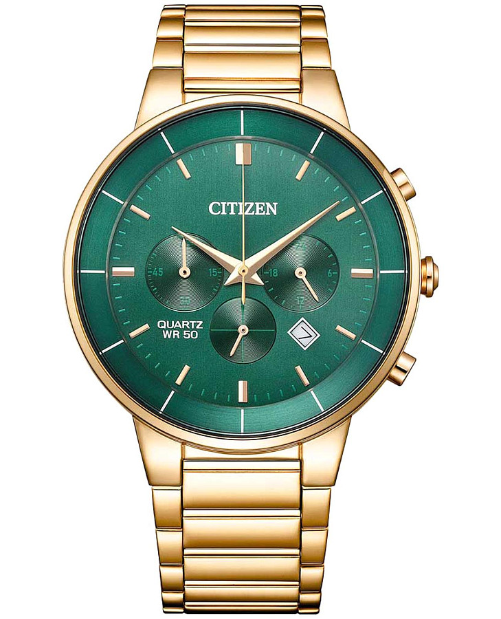 Часы Citizen Basic AN8223-54X — мужские, зеленый