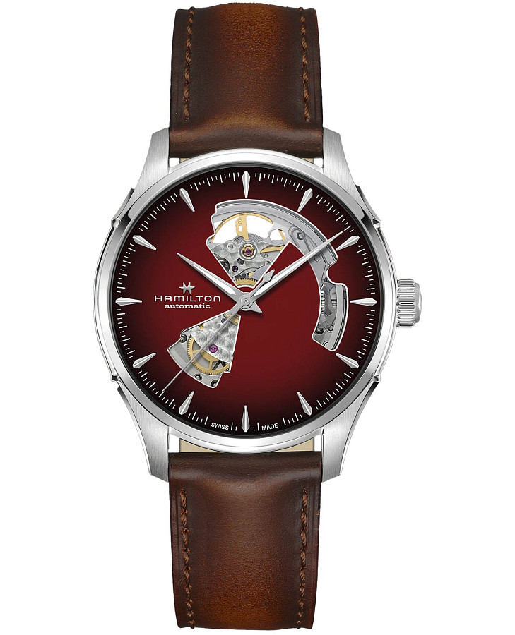 Часы Hamilton Jazzmaster Open Heart Auto H32675570 — мужские, красный