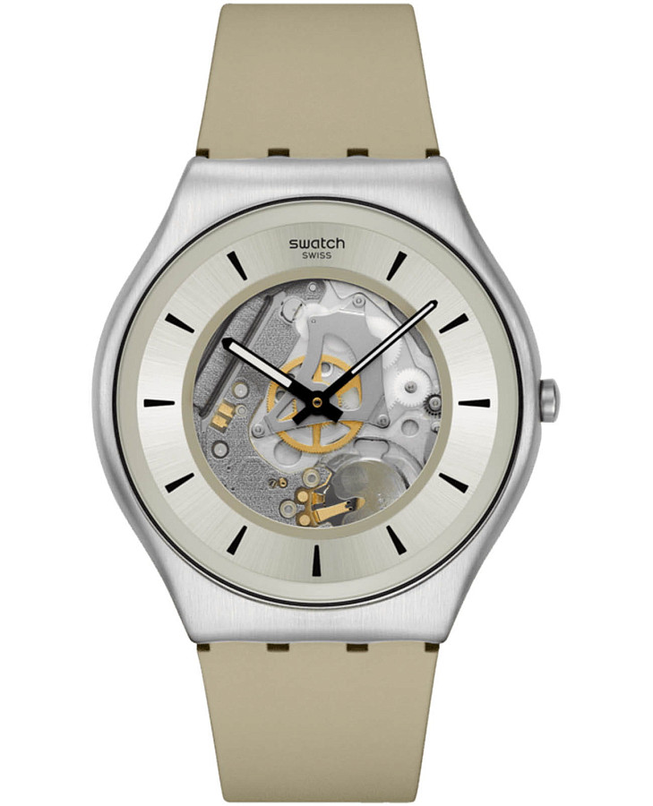 Часы Swatch Skin Irony 42 Lacquered SS07S145 — мужские, серый
