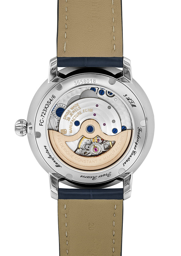 Часы Frederique Constant Slimline Power Reserve Manufacture FC-723NR3S6 — сталь металл, Швейцария