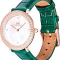 Шведские наручные часы Daniel Wellington Crystalline Bezel Green Croc Rose Gold DW00100826, фото 4