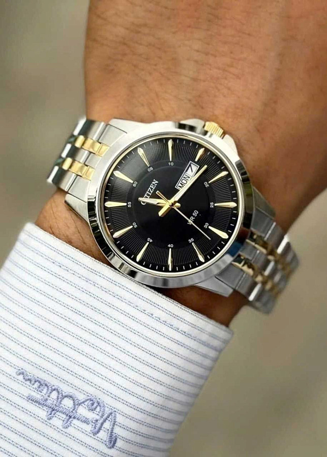 Часы Citizen Basic BF2018-52E — черный, сталь металл