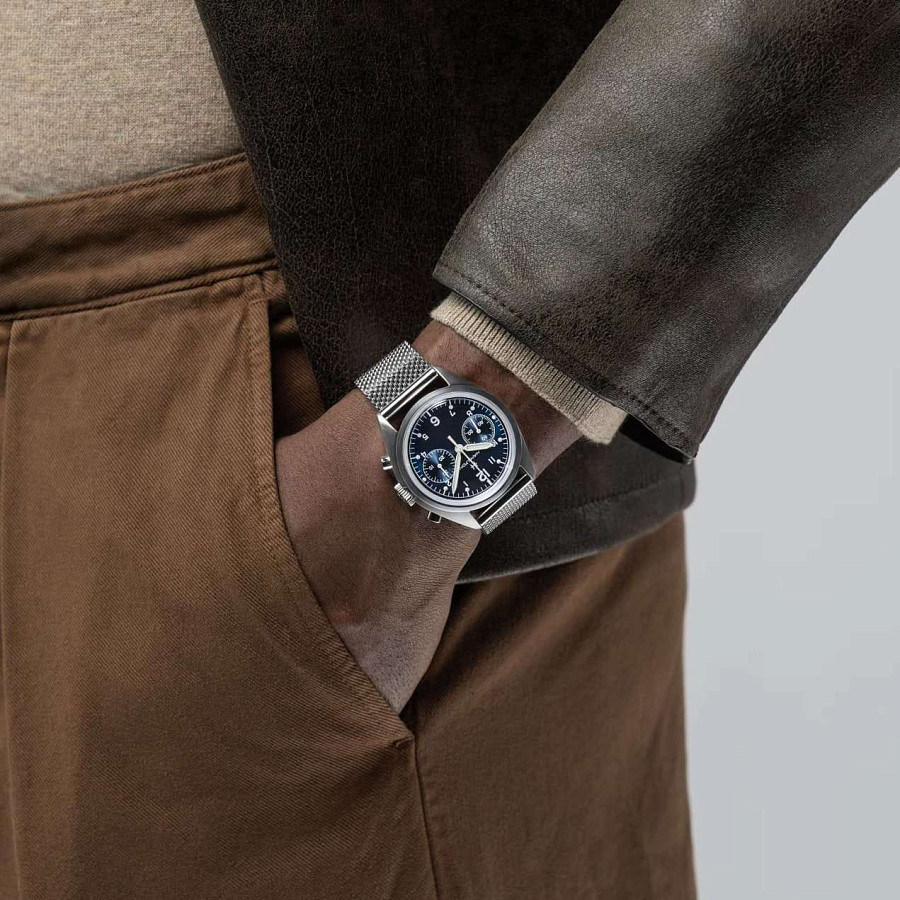 Часы Hamilton Khaki Aviation Pilot Pioneer Mechanical Chronograph 40mm H76409140 — Швейцария, механические