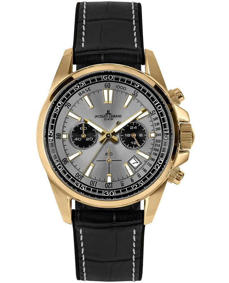 Часы Jacques Lemans Liverpool 1-2117ZN — мужские, серый