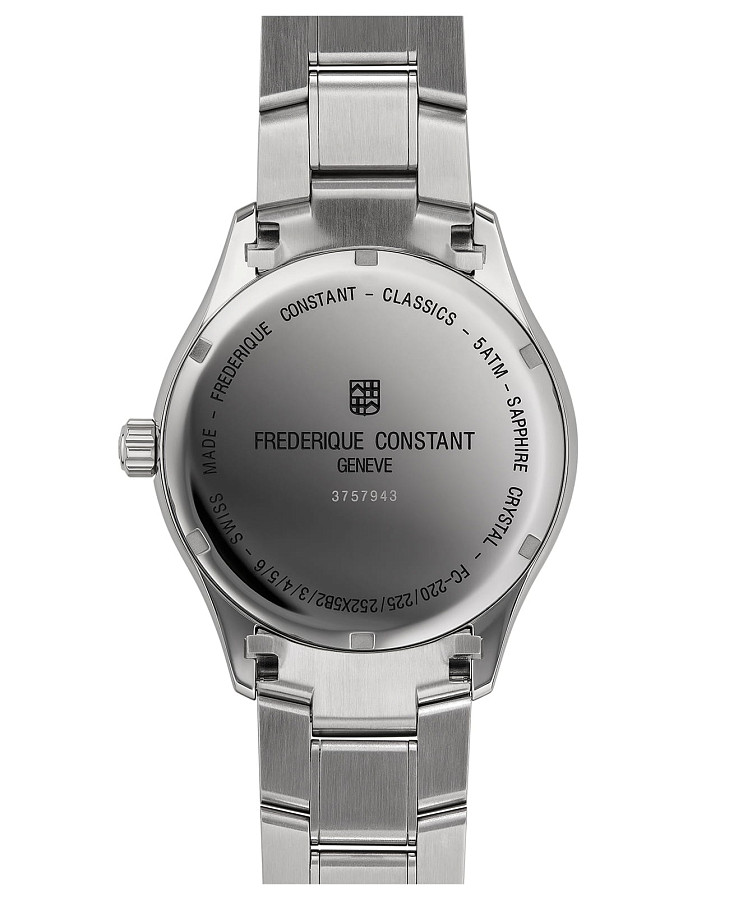 Часы Frederique Constant Classics Quartz GMT FC-252DGS5B6B — сталь металл, Швейцария