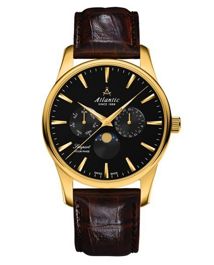 Часы Atlantic 56550.45.61 — мужские, черный